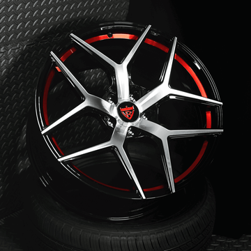 Tesla Black rims model y 21inch staggered size, RVRN RV-MM181 Custom Performance Monoblock Wheels for your Tesla Model Y.
